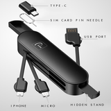 3-in-1 Swiss Knife Style Charger