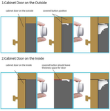 Child Safety Magnetic Lock (4 Locks + 1 Key)