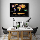 Scratch Off World Map Poster
