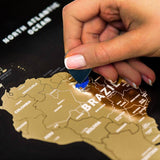 Scratch Off World Map Poster