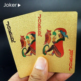 24k Gold Foil Playing Poker