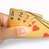24k Gold Foil Playing Poker
