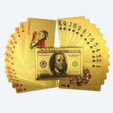 24k Gold Foil Playing Poker